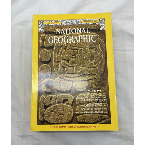 Nat Geo Mags Jul–Dec 1975 Set + Slipcvr Vtg Wildlife Decor World Atlas - Picture 7 of 16